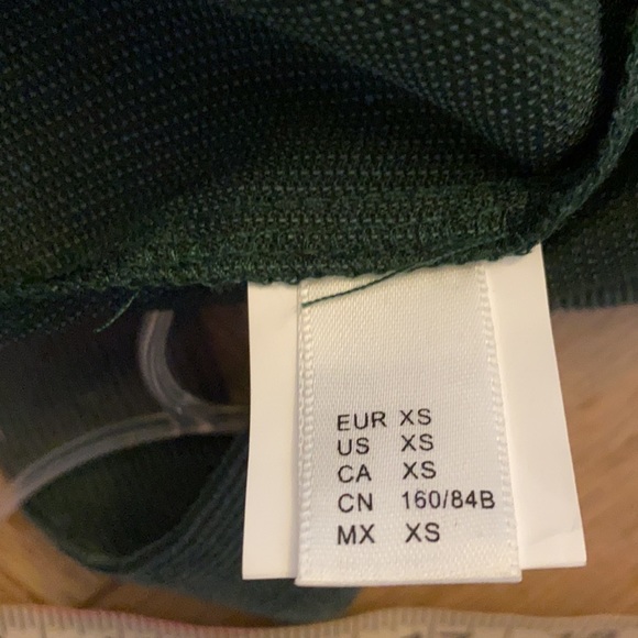 Green Corduroy Overall Dress. XS - Picture 10 of 11